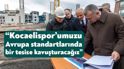 Kocaeli Büyükşehir Belediyesi tarafından Körfez Sevindikli’de Kocaelispor için inşa edilen