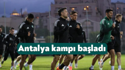 Kocaelispor, ligin ikinci yarısı öncesi kamp çalışmalarına Antalya'da başladı.