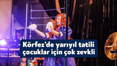 Körfez Belediyesi, yarıyıl tatiline giren çocuklar için birbirinden renkli ve