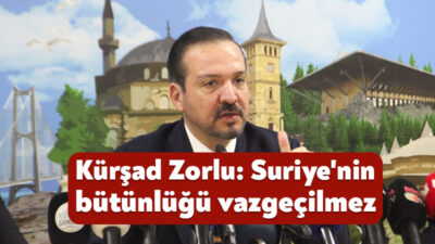 AK Parti Genel Başkan Yardımcısı Kürşad Zorlu, Kocaeli'deki basın toplantısında,
