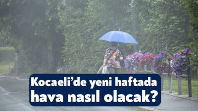 Meteoroloji Genel Müdürlüğü, Kocaeli’nin yeni haftadaki hava durumu raporunu yayınladı.