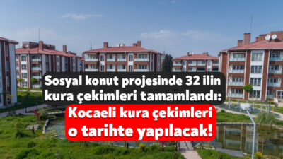Çevre, Şehircilik ve İklim Değişikliği Bakanı Murat Kurum, sosyal konut