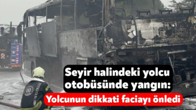 Kocaeli'de yolcunun yanık kokusunu fark ederek durumu görevlilere bildirmesi, şehirler