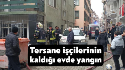 Kocaeli'nin Karamürsel ilçesinde tersane işçilerinin kaldığı evde çıkan yangın, itfaiye
