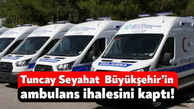 Kocaeli Büyükşehir Belediyesi, 105 gün süreyle kullanmak üzere ambulans kiralama