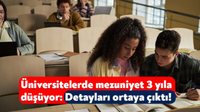 YÖK, üniversitelerdeki mezuniyet süresini 3 yıla düşürmek için çalışıyor. Buna