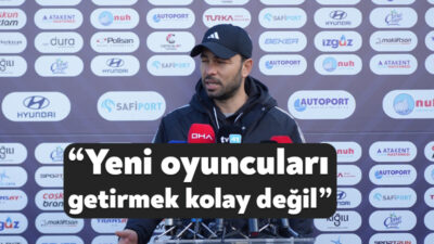 Samsunspor maçının hazırlıklarına başlayan Kocaelispor’da Teknik Direktör Selçuk İnan, transfer