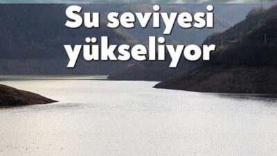Kocaeli’nin içme suyu kaynağı olan Yuvacık barajında su seviyesinde artış