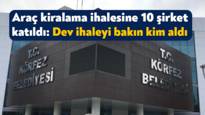 Körfez Belediyesi, 13 Ocak’ta 24 adet araç kiralamak için ihaleye