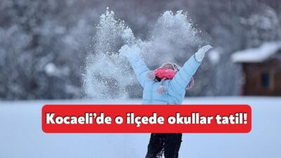 Kocaeli’de kar yağışının şiddetini artırması sonucunda eğitime yönelik ilk tatil