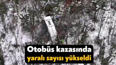 Kocaeli'nin Kartepe ilçesinde toplu taşıma otobüsünün şarampole yuvarlandığı kazada yaralı