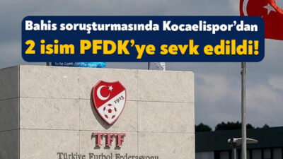 TFF, bahis soruşturması kapsamında 510 ismin PFDK’ye sevk edildiğini açıkladı.