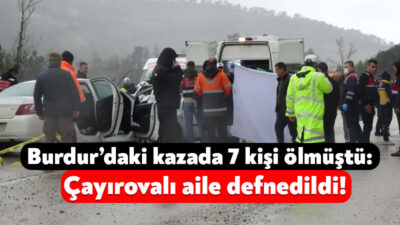 Burdur’da dün öğle saatlerinde meydana gelen trafik kazasında iki otomobil
