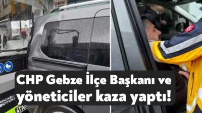 CHP Gebze İlçe Başkanı Gökhan Orhan’ın da aralarında bulunduğu partililer