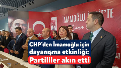 CHP İzmit İlçe Başkanlığı tarafından tutuklu İBB Başkanı ve CHP