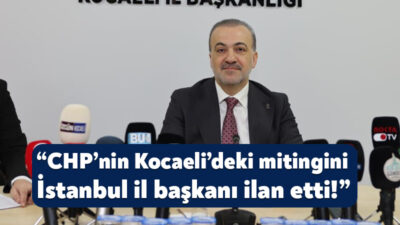 Ak Parti Kocaeli İl Başkanı Şahin Talus, bugün parti il