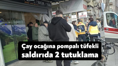 Kocaeli'nin İzmit ilçesinde çay ocağına düzenlenen pompalı tüfekli saldırıda 2