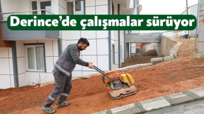 Derince Belediyesi, kent genelinde gerçekleştirdiği yol, kaldırım ve çevre düzenleme