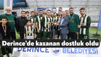 Derince Belediyesi’nin düzenlediği Birimler Arası Futbol Turnuvası’nda heyecan final müsabakalarının
