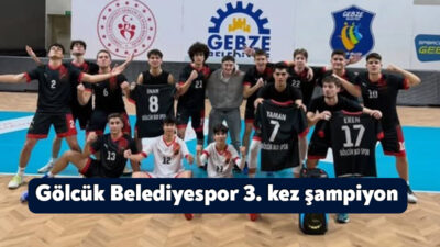 Kocaeli Genç Erkekler Voleybol Süper Ligi'nde mücadele eden Gölcük Belediyespor,