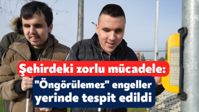 Kocaeli'de görme engelli bireyler, aldıkları teorik eğitimi şehir yaşamının karmaşasında