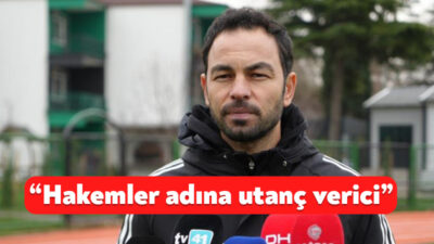 Fenerbahçe maçındaki hakem kararlarını 'utanç verici' olarak nitelendiren Kocaelispor Teknik