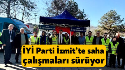 Cumartesi günü İzmit Kapalı Pazar Alanı’nda gerçekleştirilen çalışmada, teşkilat üyeleri