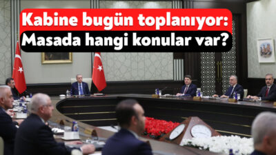 Cumhurbaşkanlığı Kabine Toplantısı bugün Beştepe’deki Cumhurbaşkanlığı Sarayı’nda gerçekleştirilecek. Cumhurbaşkanı Erdoğan’ın