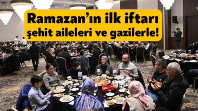 Ramazan ayının ilk iftarında, Kartepe Kaymakamı Hasan Öztürk ve Kartepe