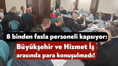 Kocaeli Büyükşehir Belediyesi’nde görevli 8 bin 706 personeli ilgilendiren toplu