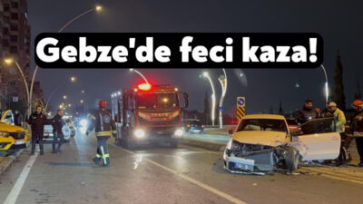 Kocaeli'nin Gebze ilçesinde iki aracın çarpıştığı trafik kazasında yaralanan olmazken,