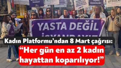Kocaeli Kadın Platformu, İzmit’te basın açıklaması gerçekleştirdi. 8 Mart Dünya