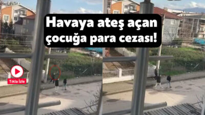 Kocaeli’nin İzmit ilçesinde yolda yürürken kuru sıkı tabancayla havaya ateş