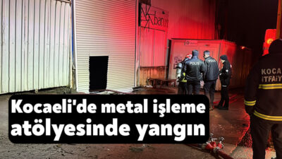Kocaeli'nin Çayırova ilçesinde bir metal işleme firmasına ait iş yerinde
