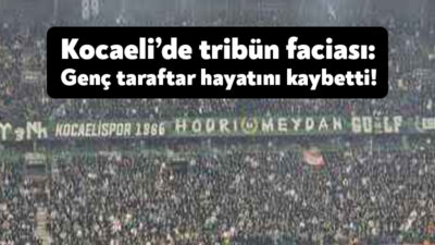 Kocaeli'de bir maç sırasında tribünden düşen Harda Kaçmaz, tüm müdahalelere