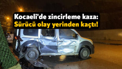 Kocaeli'de minibüs ile hafif ticari aracın çarpışması sonucu meydana gelen