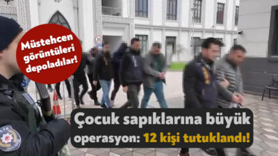 Kocaeli'de çocukların kullanıldığı müstehcen görüntüleri depoladıkları ve paylaştıkları iddiasıyla gözaltına