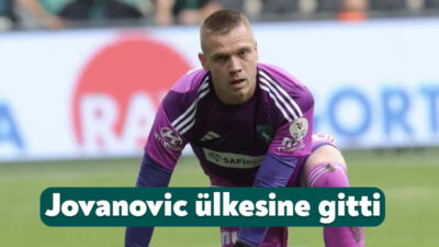 Kocaelispor'da başarılı file bekçisi Aleksandar Jovanovic izin alarak tedavisi için