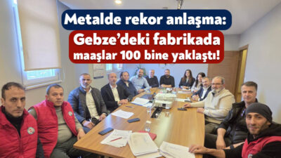 Gebze’de faaliyet gösteren Ar-Metal fabrikasında toplu sözleşme imzalandı. Birleşik Metal