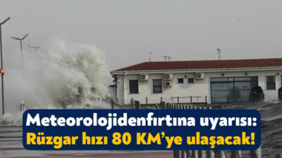 Meteoroloji Genel Müdürlüğü, Kocaeli’ye fırtına uyarısında bulundu. Bugün öğleden sonra