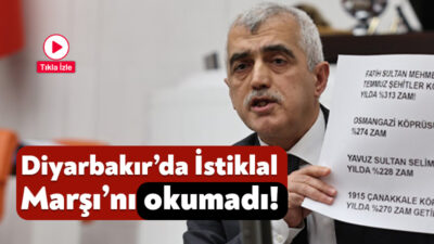 Dem Parti Kocaeli Milletvekili Ömer Faruk Gergerlioğlu Diyarbakır’da gerçekleştirilen bir