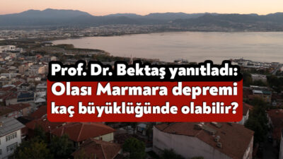 Prof. Dr. Osman Bektaş, Marmara’da stres birikiminin Orta Marmara Sırtı
