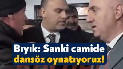 Darıca’daki bir camide teravih namazının arından Hacivat-Karagöz oyunu düzenlenmek istedi.