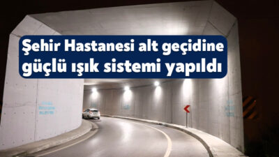 Kocaeli Büyükşehir Belediyesi, Şehir Hastanesi’ne ulaşımı sağlayan alt geçitte yaptığı