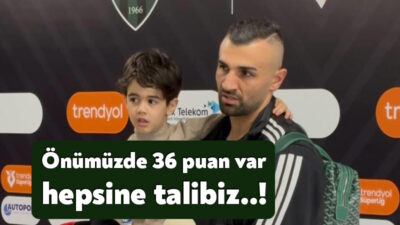 Kocaelispor'un golcü oyuncusu Serdar Dursun, ligde kalan 36 puanın hepsine
