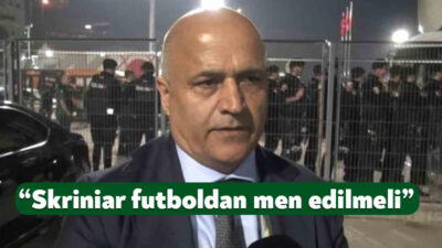 Kocaelispor Başkanı Recep Durul, Fenerbahçe'nin attığı golün ardından sarı-lacivertli futbolcu