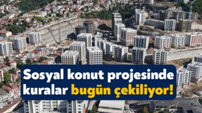 TOKİ Kocaeli sosyal konut projesi kapsamındaki kura çekimi bugün Kocaeli
