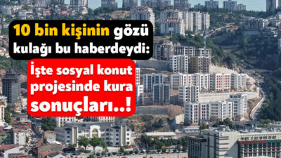 TOKİ Kocaeli sosyal konut projesi kapsamındaki kura çekimi bugün Kocaeli