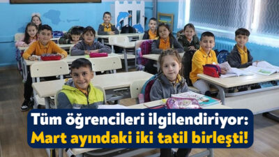 Milli Eğitim Bakanlığı, okullarda ikinci dönemin başlamasıyla birlikte tatil tarihlerini