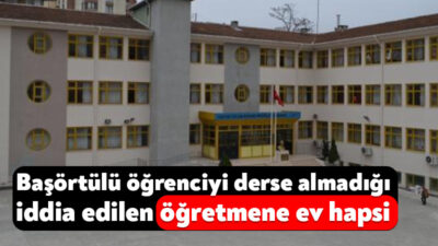 Derince’deki Cumhuriyet İlkokulu’nda 3’üncü sınıftaki öğrencinin başörtüsüyle derse almadığı iddia